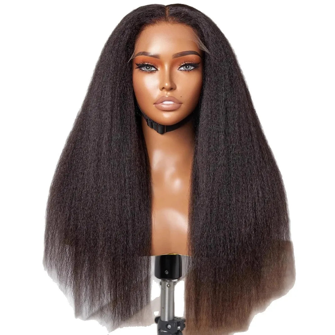 32 inch Glueless Kinky Straight Lace Front