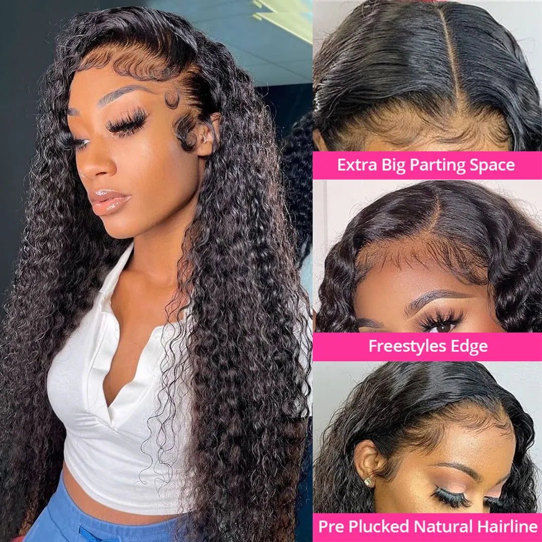 ✨ LIMITED EDITION ✨ Buyers' Picks 30 inches 20.7€ 180D Density Curly Simulation Human Hair Wig in Natural Black (N2)
